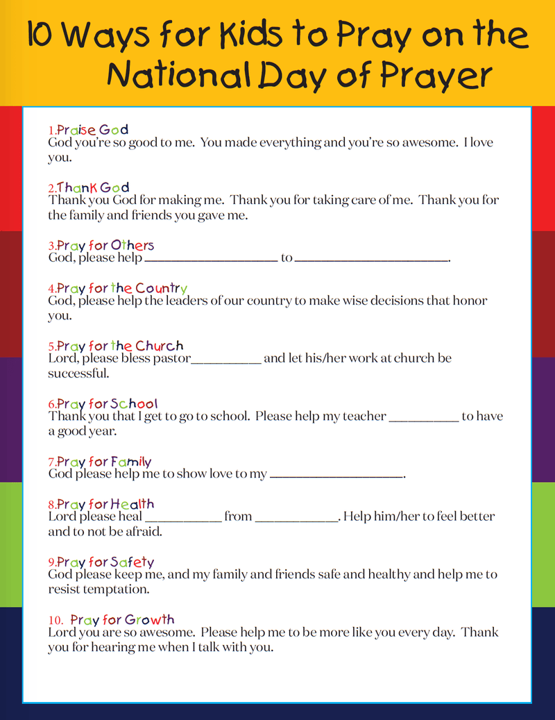 Load image into Gallery viewer, National Day of Prayer Guide for Kids