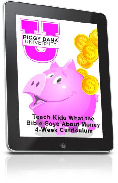 FREE Piggy Bank University Children's Ministry Lesson