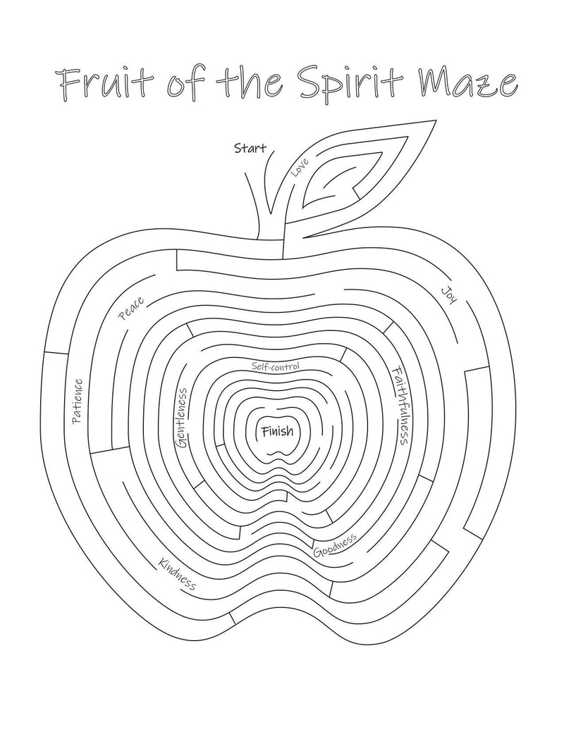 Fruit of the Spirit Maze