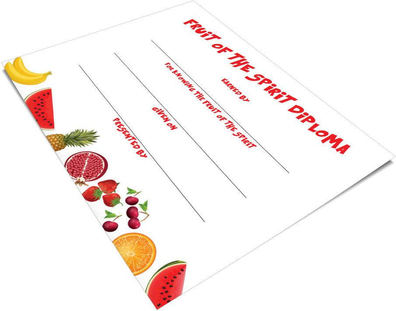 Load image into Gallery viewer, Free Fruit of the Spirit Certificate