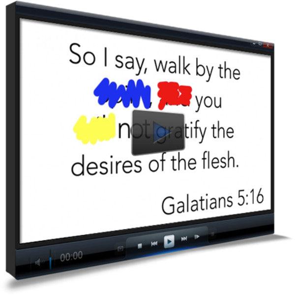 Galatians 5:16 Memory Verse Video