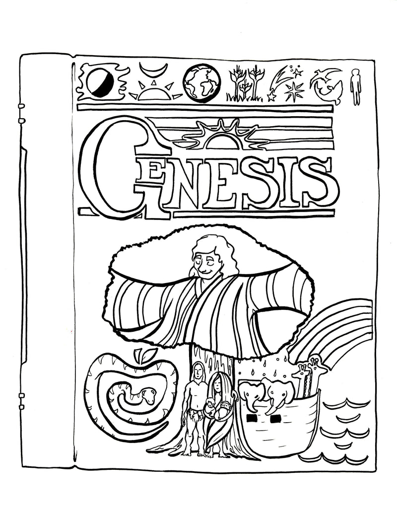 Load image into Gallery viewer, Genesis Coloring Page