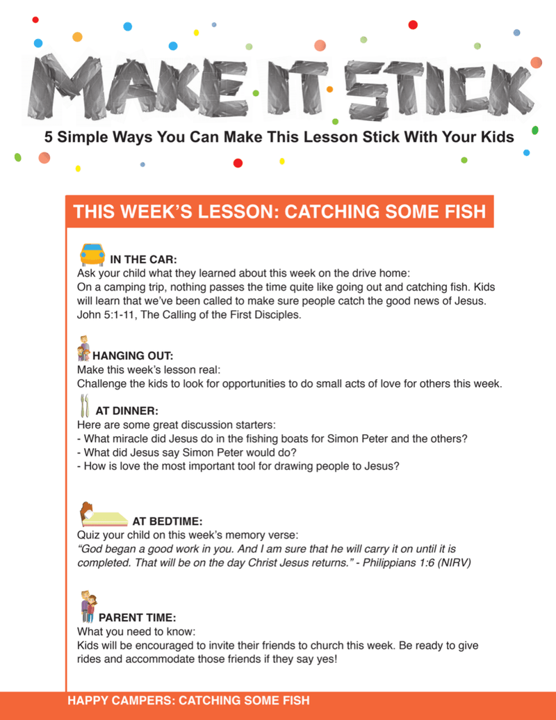 Load image into Gallery viewer, Happy Campers 8-Week Children's Ministry Curriculum - Children's Ministry Deals