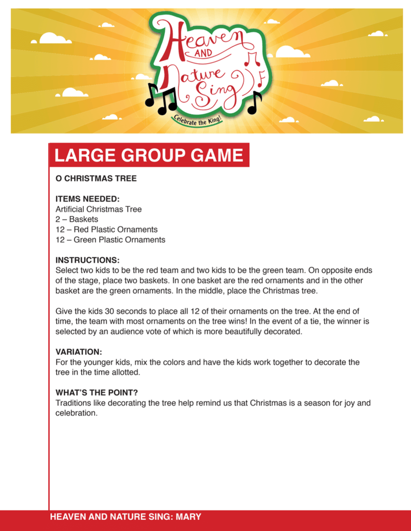 Load image into Gallery viewer, Heaven And Nature Sing 4-Week Christmas Children's Ministry Curriculum - Children's Ministry Deals