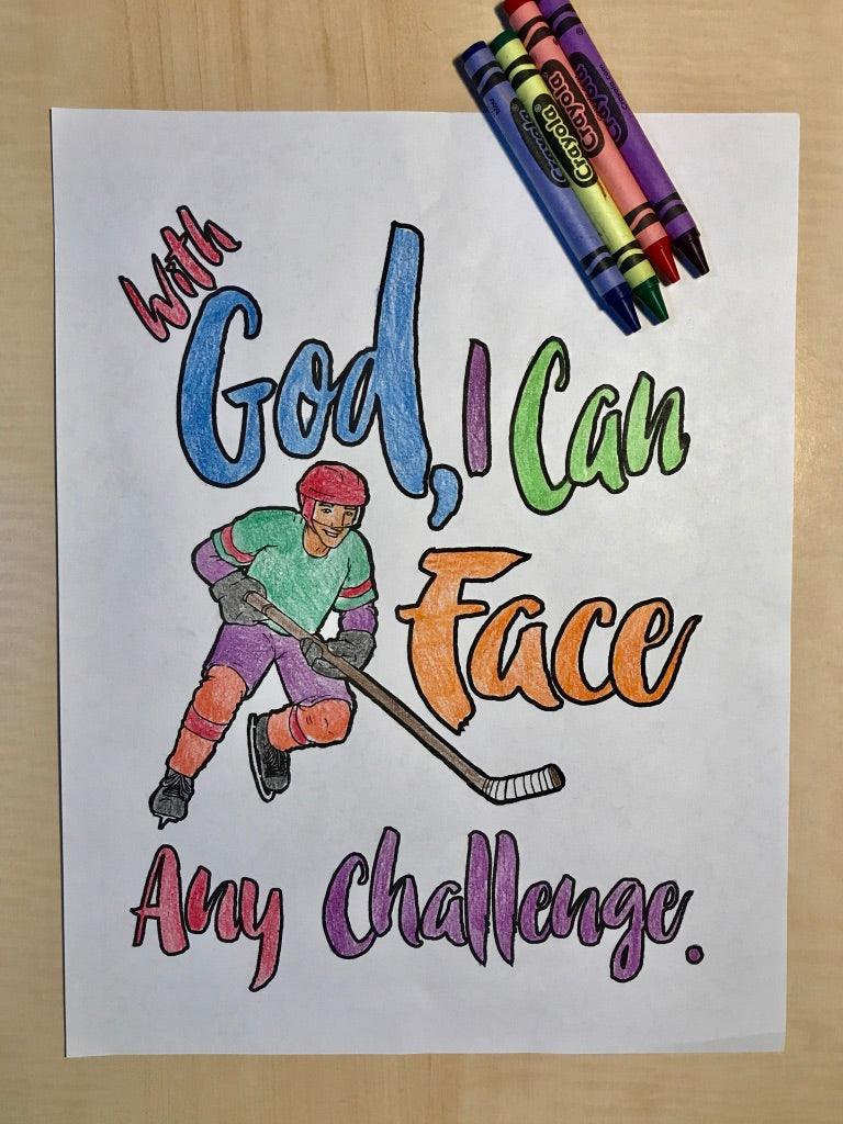 Load image into Gallery viewer, FREE Hockey Coloring Page