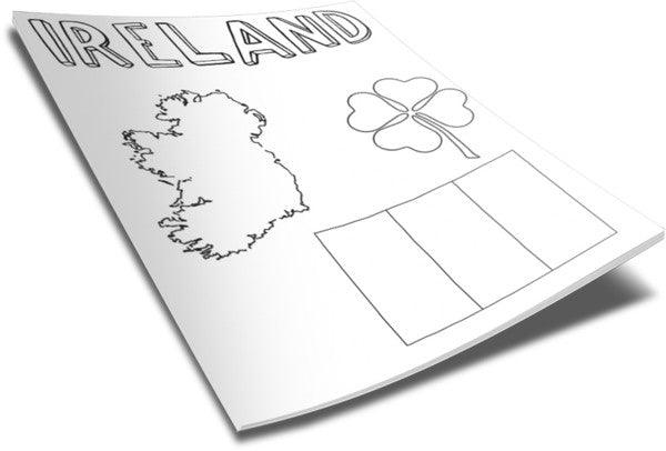 Load image into Gallery viewer, FREE Ireland Coloring Page
