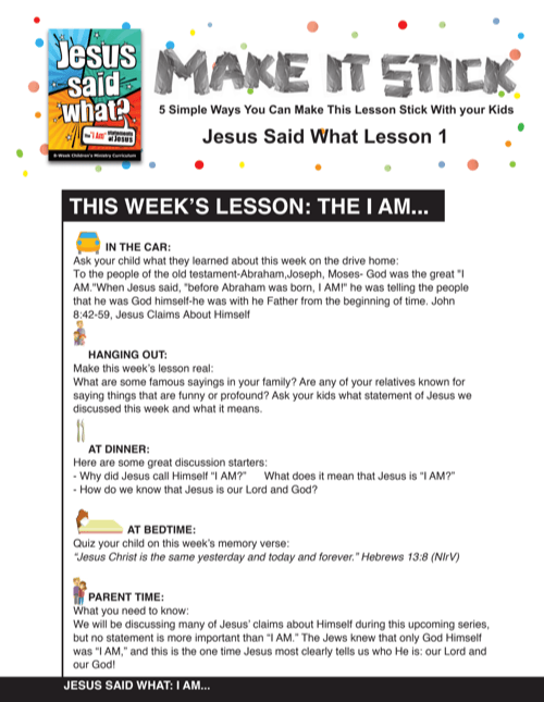 Load image into Gallery viewer, Jesus Said What? 8-Week Children’s Ministry Curriculum - Children's Ministry Deals