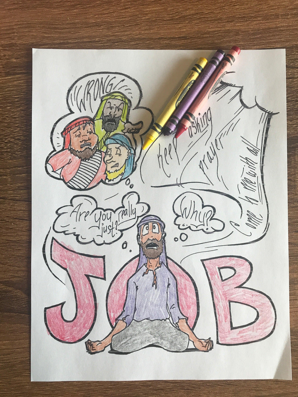 job bible coloring pages for kids