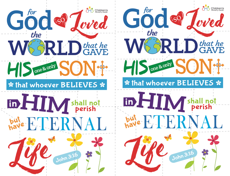 Load image into Gallery viewer, John 3:16 Bible Verse Puzzle