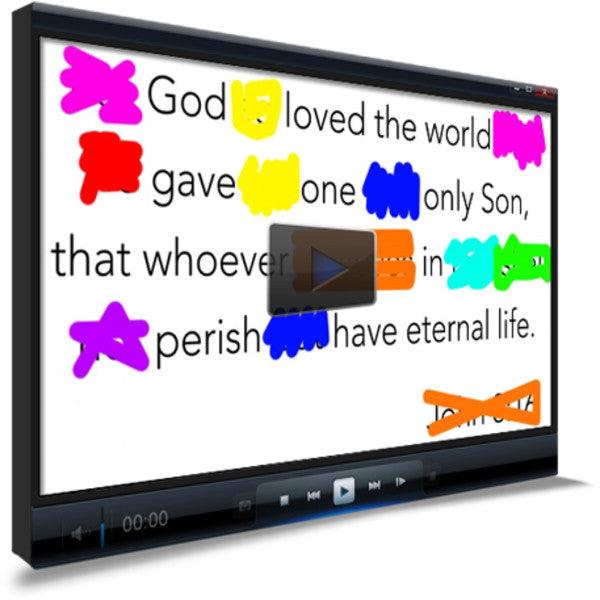 Load image into Gallery viewer, John 3:16 Memory Verse Video