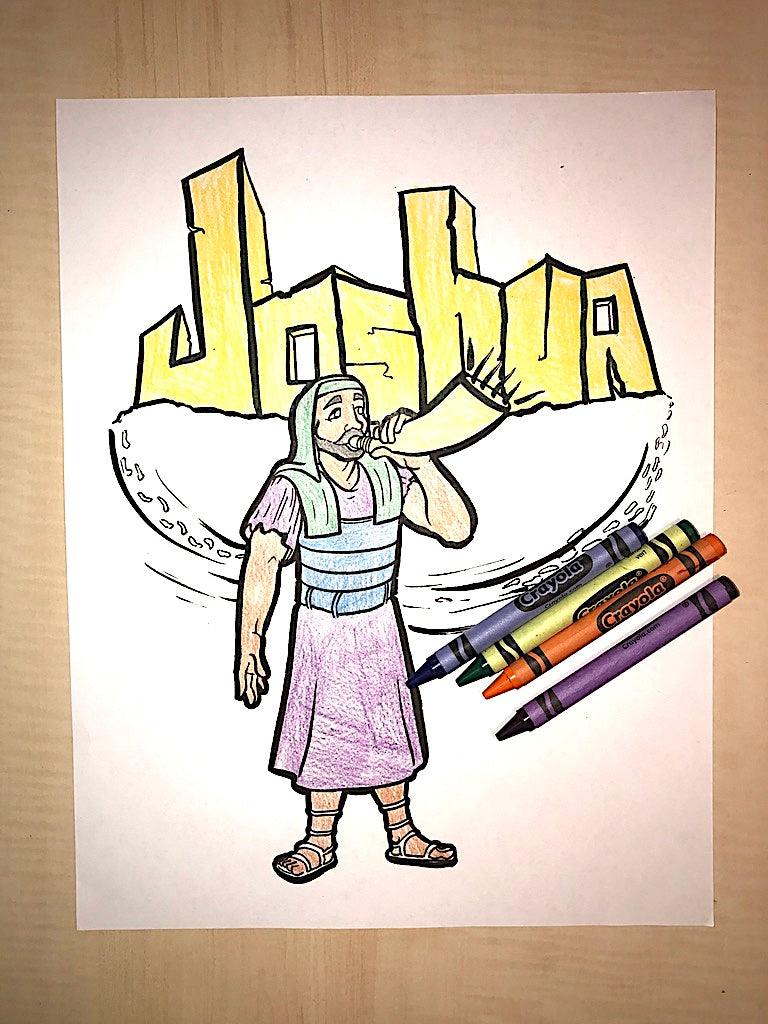 Load image into Gallery viewer, Joshua Coloring Page