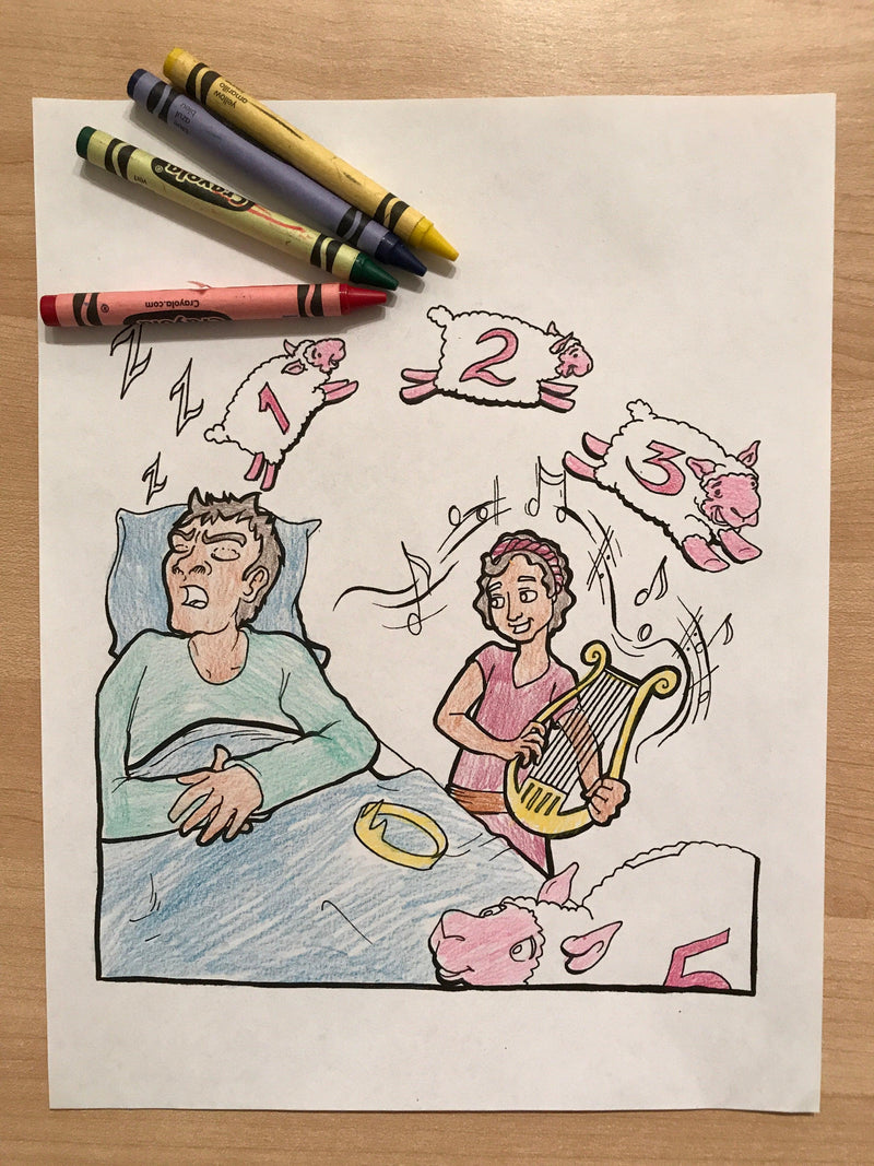 Load image into Gallery viewer, FREE King Saul and David Coloring Page