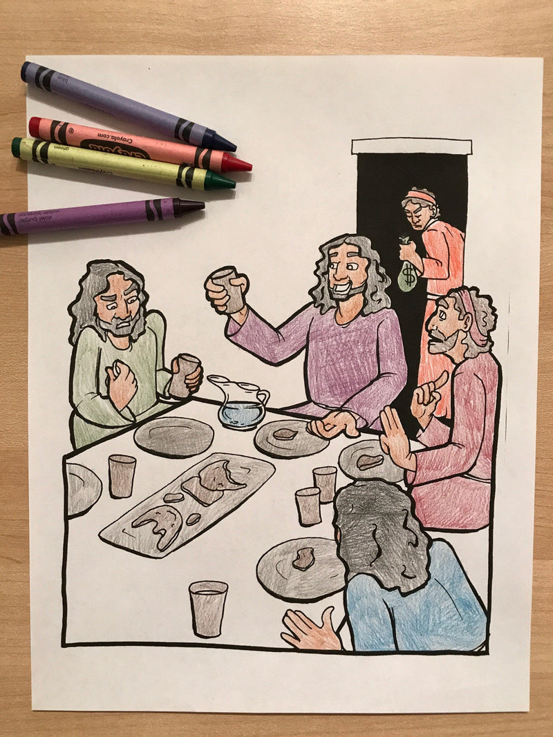 Load image into Gallery viewer, Last Supper Coloring Page