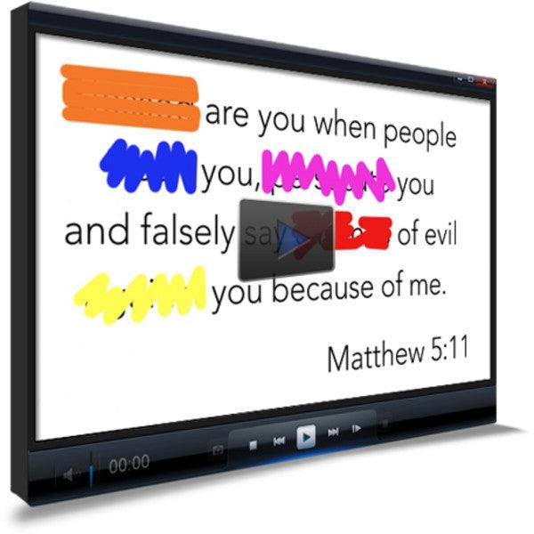 Matthew 5:11 Memory Verse Video