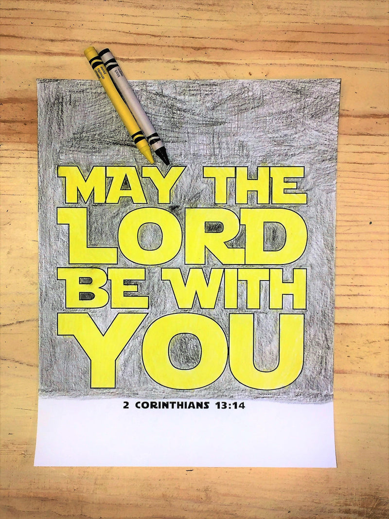 FREE May the Lord be with You Coloring Page