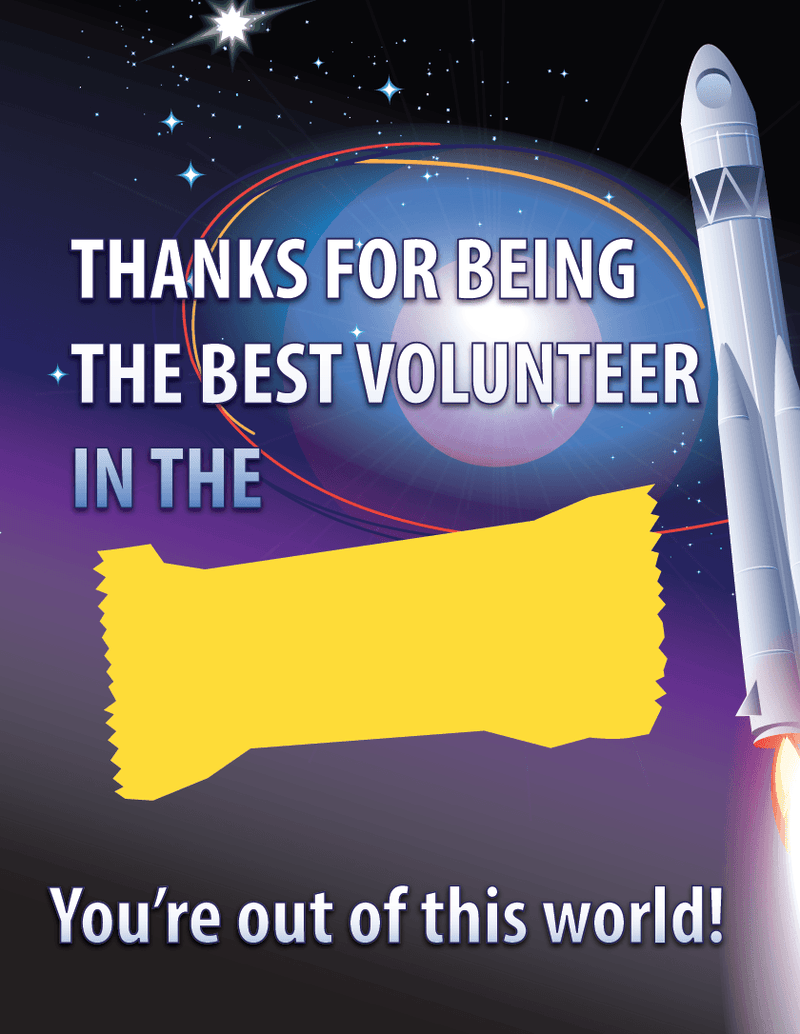 Load image into Gallery viewer, Milky Way Volunteer Thank You Note