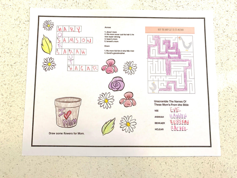 Load image into Gallery viewer, Mother's Day Activity Sheet for Kids Church - Children's Ministry Deals