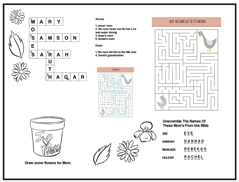 Load image into Gallery viewer, Mother's Day Activity Sheet for Kids Church - Children's Ministry Deals