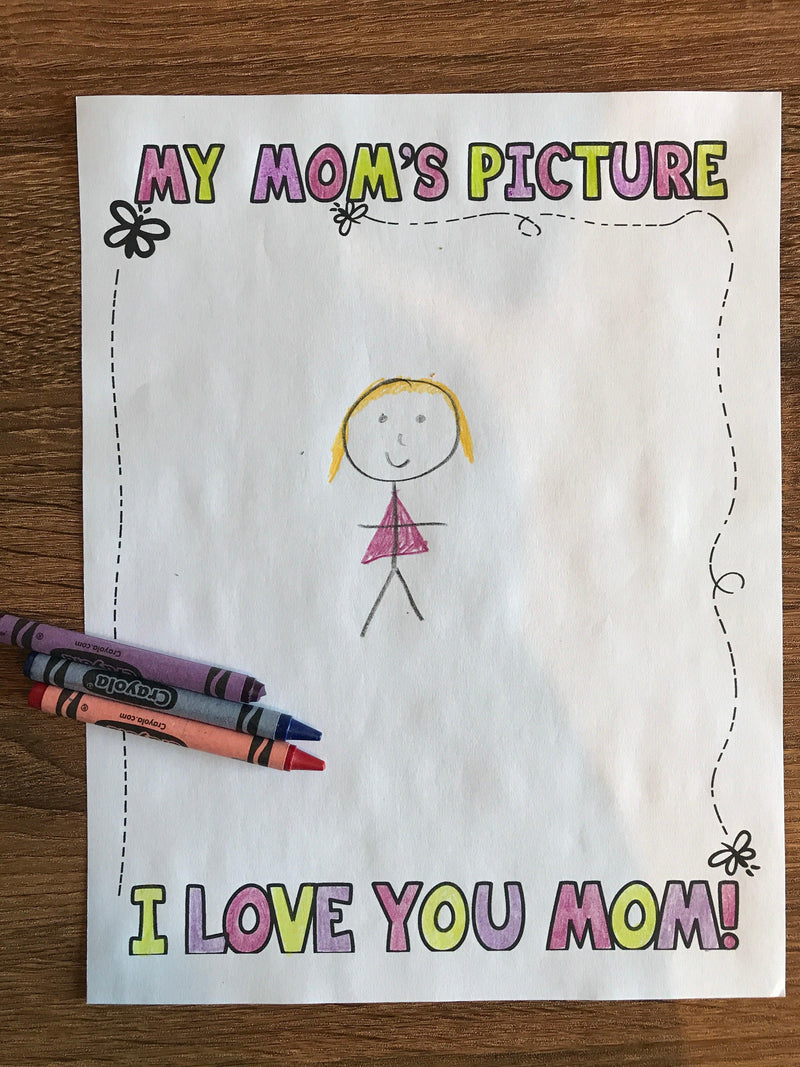 Load image into Gallery viewer, Mother's Day Fill-In-The-Blank Coloring Card For Kids - Children's Ministry Deals