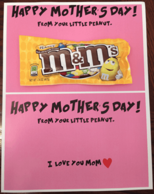 FREE Mother's Day M&Ms Card for Kids