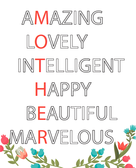 FREE Mother's Day Printable Artwork