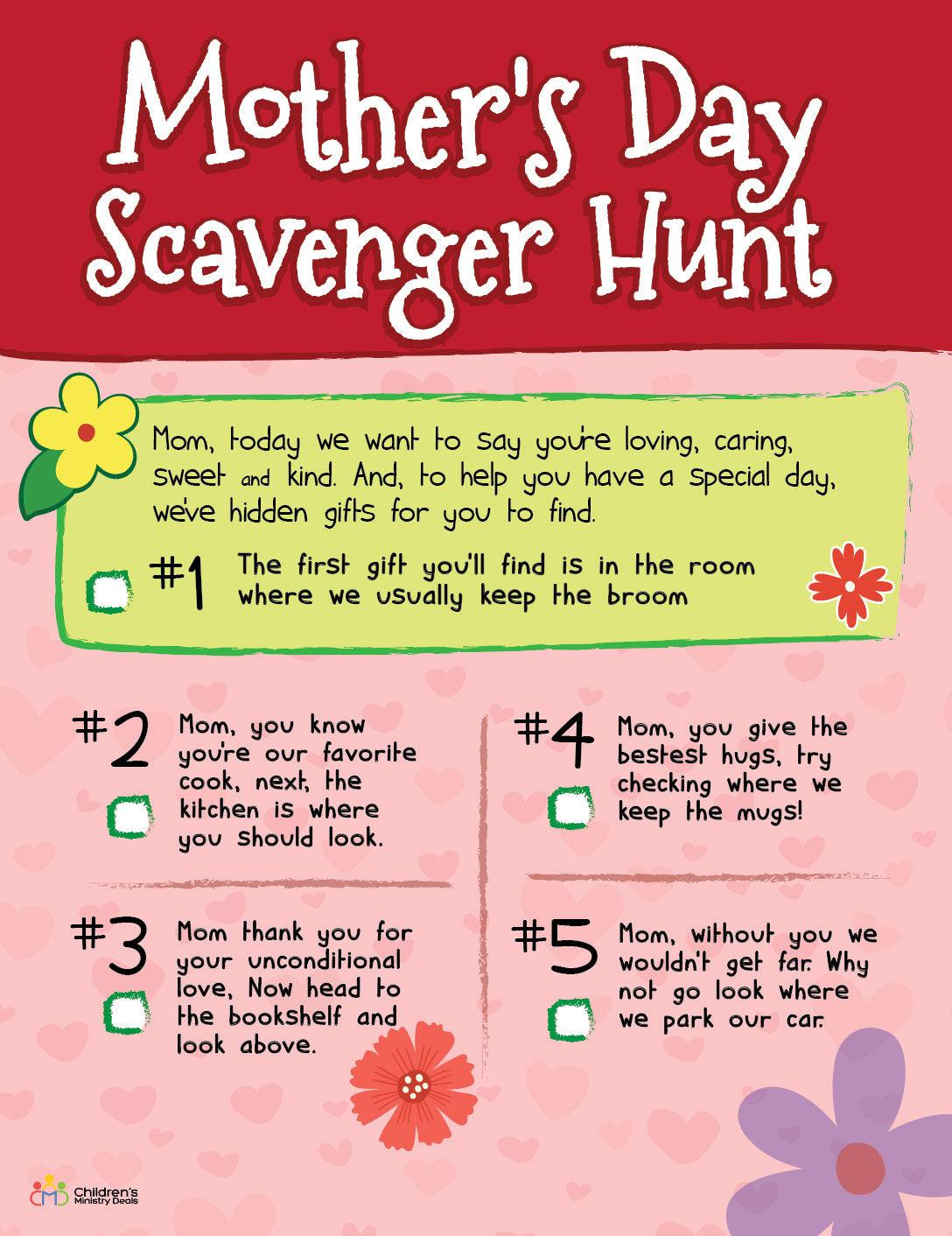 Mother's Day Scavenger Hunt – Children's Ministry Deals