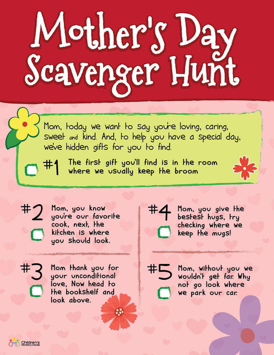 Mother's Day Scavenger Hunt - Children's Ministry Deals