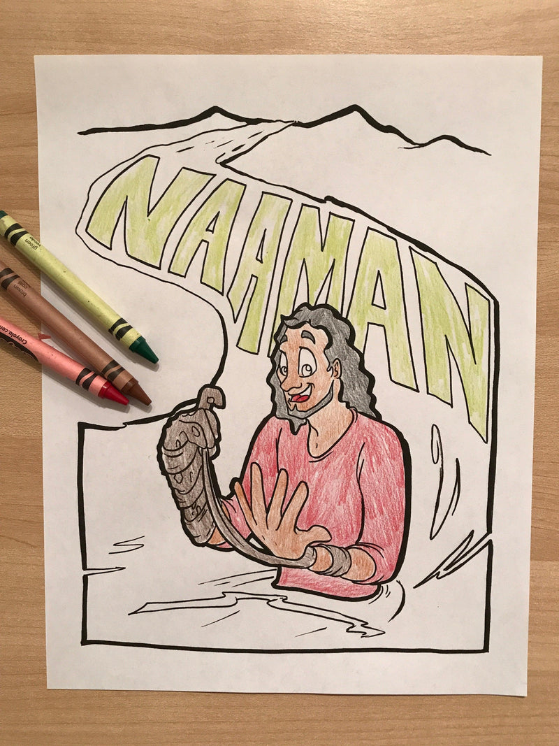 Load image into Gallery viewer, Naaman Coloring Page