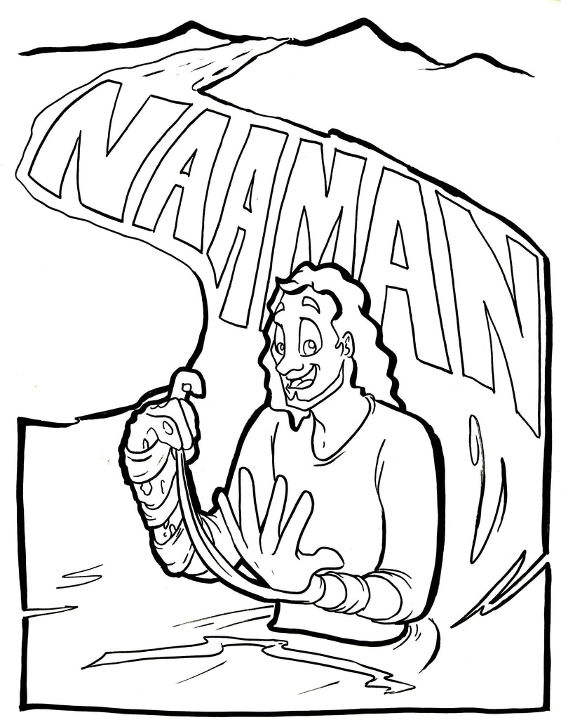 Load image into Gallery viewer, Naaman Coloring Page