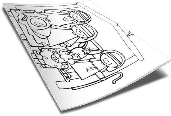Load image into Gallery viewer, Nativity Coloring Page