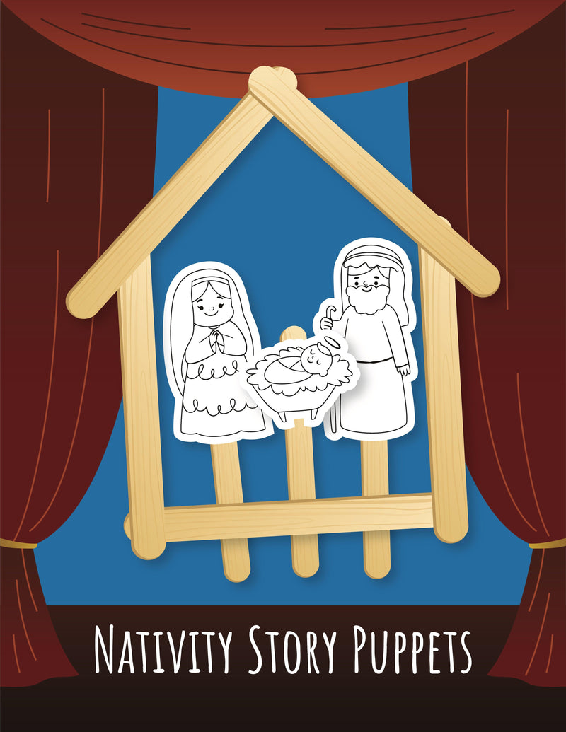 Load image into Gallery viewer, Nativity Popsicle Stick Puppets - Children's Ministry Deals