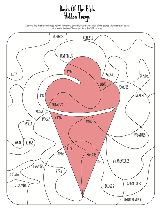 New Testament Books Hidden Image - Children's Ministry Deals