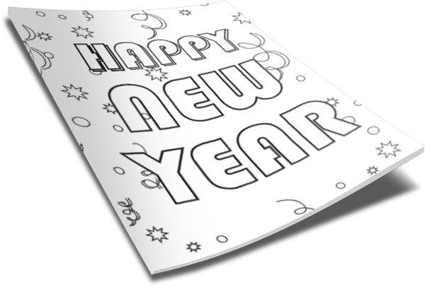 Load image into Gallery viewer, FREE New Years Coloring Page