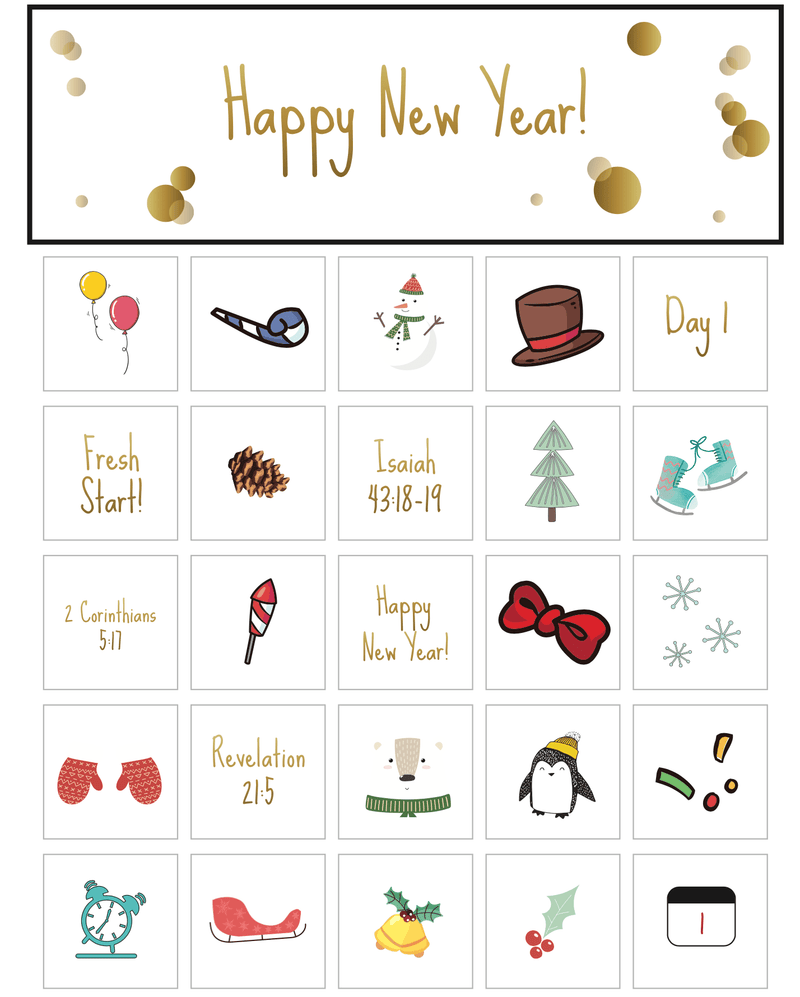 Load image into Gallery viewer, New Years Bingo Game for Kids - Children's Ministry Deals