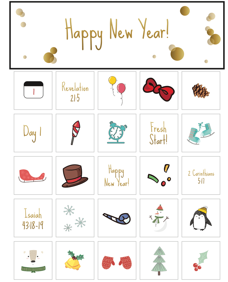 Load image into Gallery viewer, New Years Bingo Game for Kids - Children's Ministry Deals