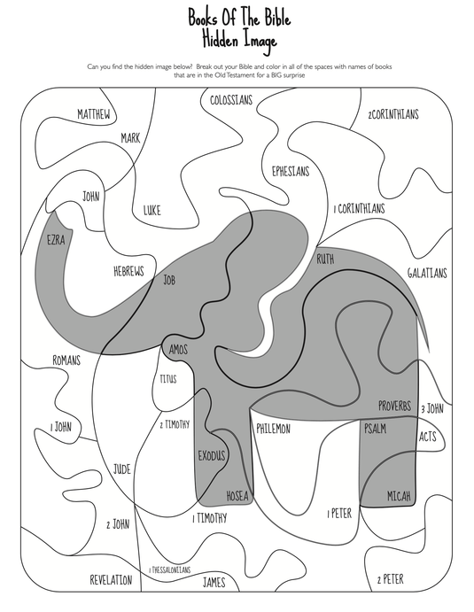 Old Testament Books Hidden Image - Children's Ministry Deals