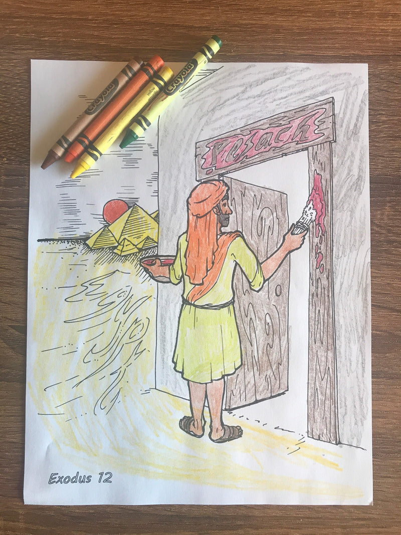 Passover Bible Coloring Page