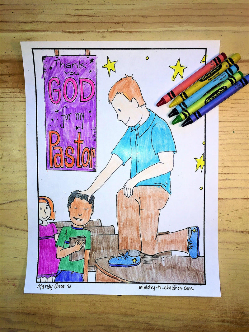 FREE Pastor Coloring Page
