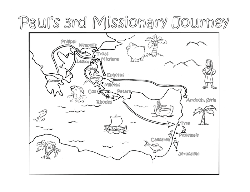 Load image into Gallery viewer, Paul's Missionary Journeys Coloring Pages - Children's Ministry Deals