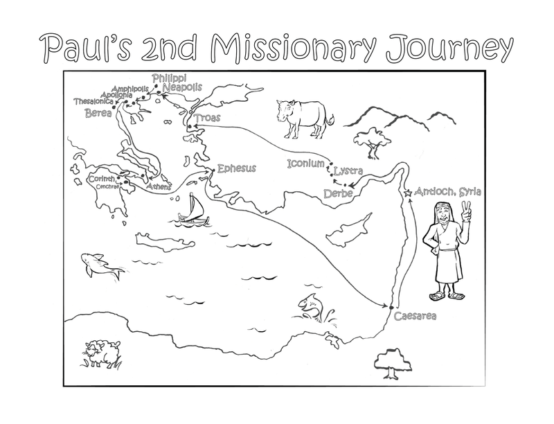 Load image into Gallery viewer, Paul's Missionary Journeys Coloring Pages - Children's Ministry Deals