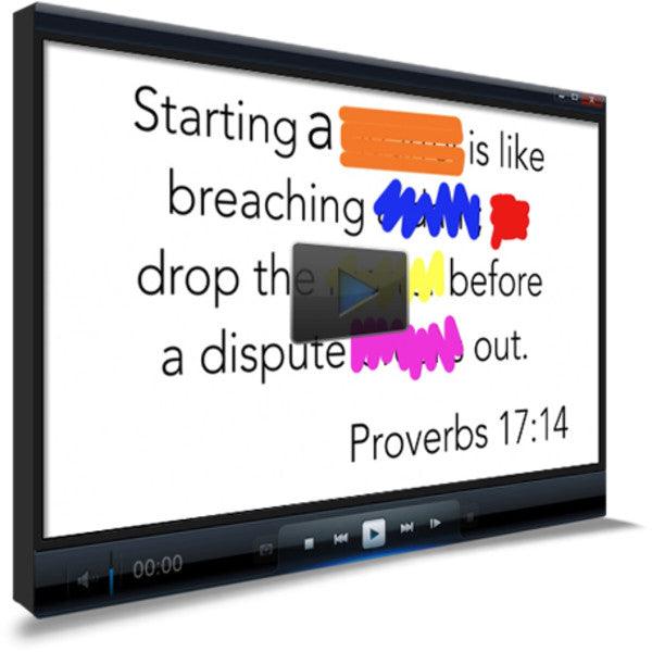 Proverbs 17:14 Memory Verse Video