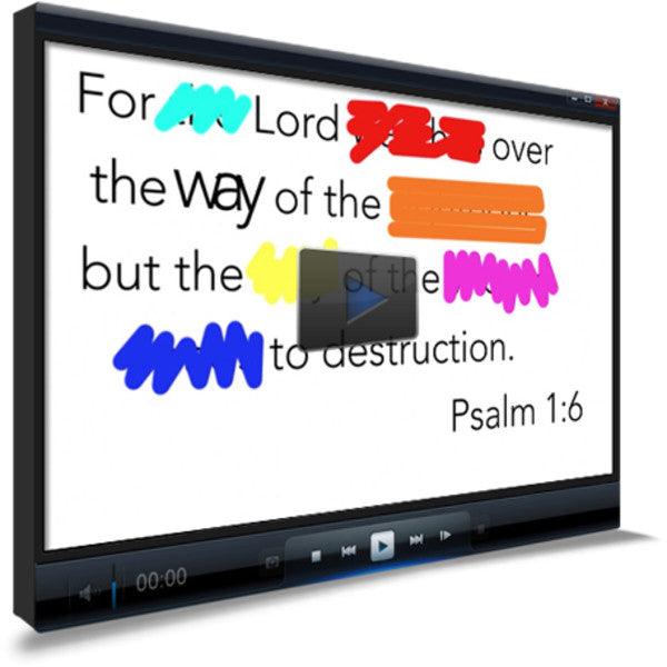 Psalm 1:6 Memory Verse Video