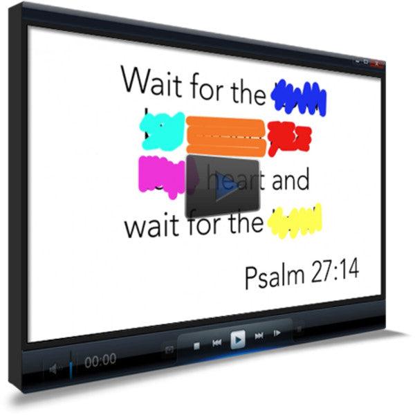 Psalm 27:14 Memory Verse Video