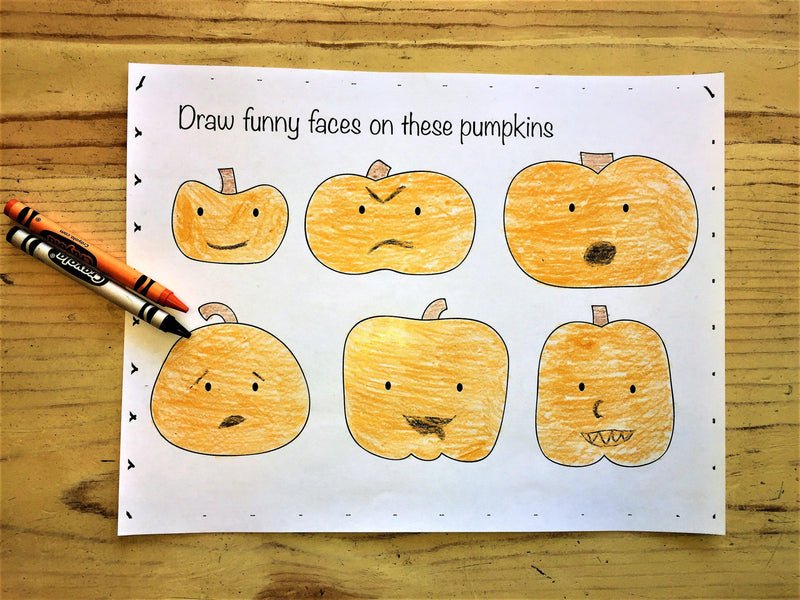 FREE Pumpkins Coloring Page