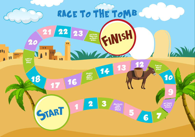 Load image into Gallery viewer, Race to the Tomb Easter Game for Kids - Children's Ministry Deals