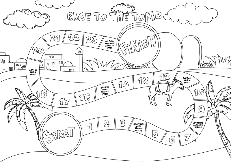 Load image into Gallery viewer, Race to the Tomb Easter Game for Kids - Children's Ministry Deals