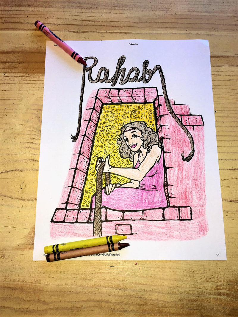Load image into Gallery viewer, Rahab Coloring Page