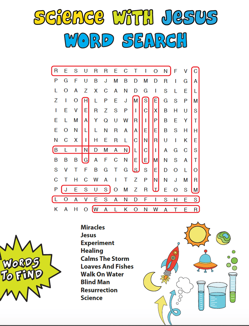 Science With Jesus Word Search