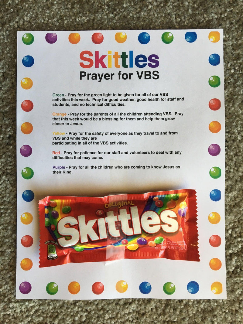 Skittles VBS Prayer