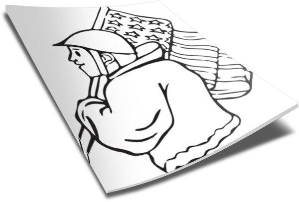 Load image into Gallery viewer, FREE Soldier Coloring Page